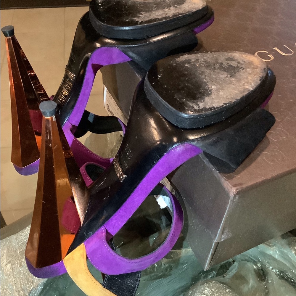 GUCCI Runway ‘Liberty’ Platform Sandals - Picture 8 of 12